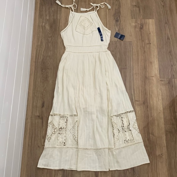 NWT Lucky Brand Eyelet Maxi dress. Size Small - Picture 1 of 16